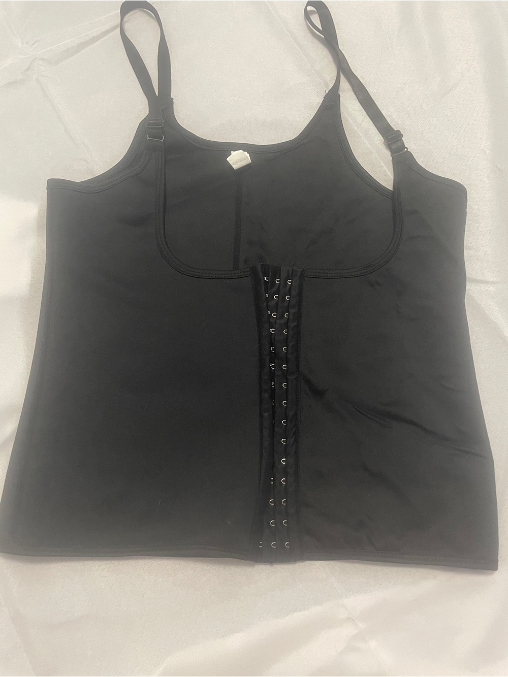 Black Front-Hook Shapewear Tank Top